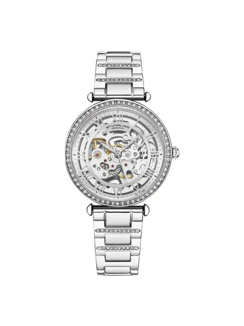 NWT Stuhrling Original Legacy Automatic Silver Dial Ladies Watch